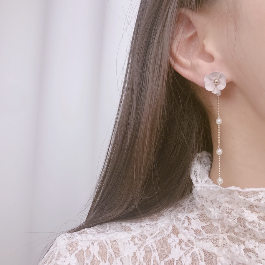 <b><p>spring Cherry Blossom Mot-Daught fw ea Drop</p></b><b><p>春 桜 螺鈿 フラワー イヤリング ドロップ ツーウェイ 15種 開講コーディネート</p></b><br /><br /><p align='center'>