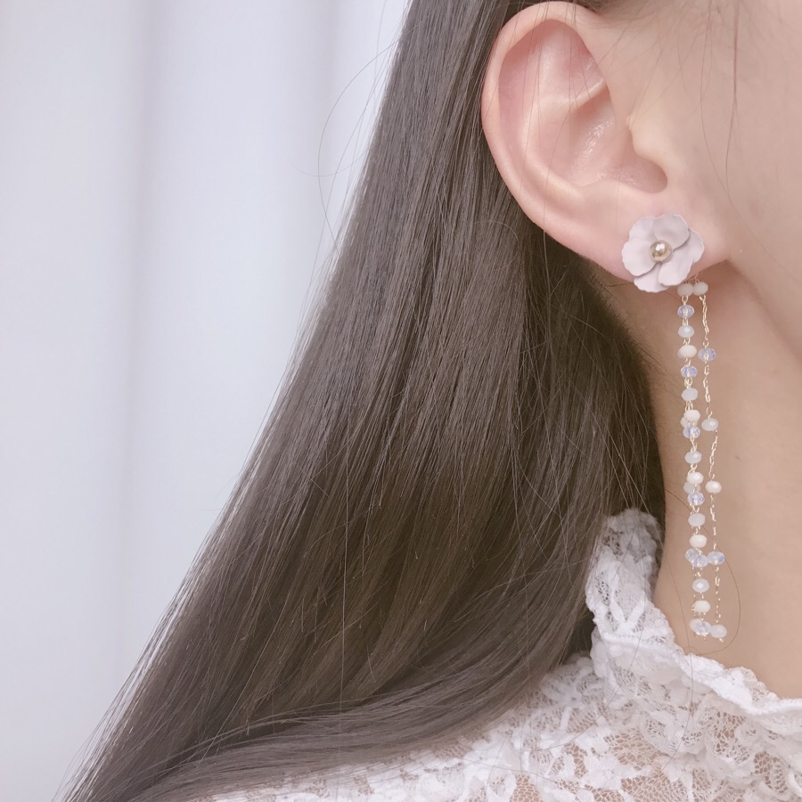 <b><p>spring Cherry Blossom Mot-Daught fw ea Drop</p></b><b><p>春 桜 螺鈿 フラワー イヤリング ドロップ ツーウェイ 15種 開講コーディネート</p></b><br /><br /><p align='center'>