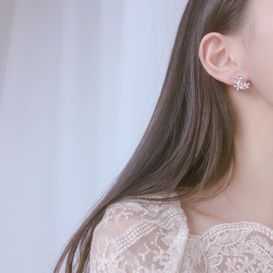 <b><p>spring Cherry Blossom Mot-Daught fw ea Drop</p></b><b><p>春 桜 螺鈿 フラワー イヤリング ドロップ ツーウェイ 15種 開講コーディネート</p></b><br /><br /><p align='center'>