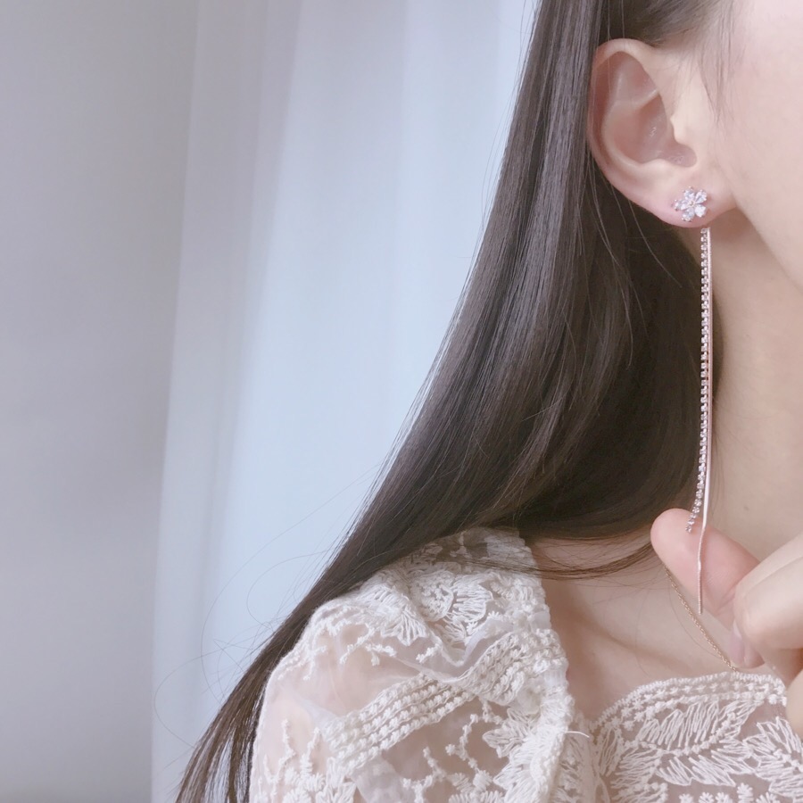 <b><p>spring Cherry Blossom Mot-Daught fw ea Drop</p></b><b><p>春 桜 螺鈿 フラワー イヤリング ドロップ ツーウェイ 15種 開講コーディネート</p></b><br /><br /><p align='center'>