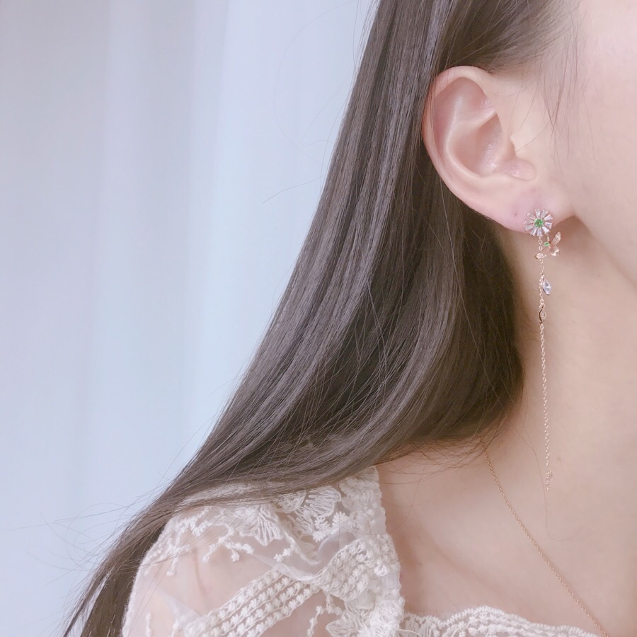 <b><p>spring Cherry Blossom Mot-Daught fw ea Drop</p></b><b><p>春 桜 螺鈿 フラワー イヤリング ドロップ ツーウェイ 15種 開講コーディネート</p></b><br /><br /><p align='center'>