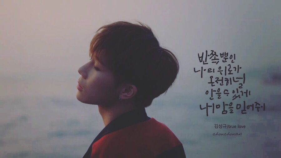 캘리그라피(노래가사) 김성규.true love - 블로그