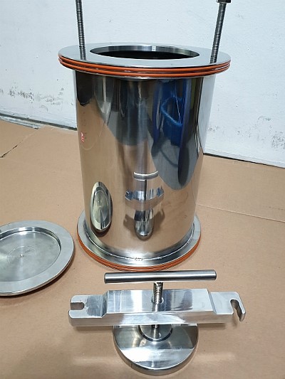 SUS304 Stainless Steel / Ball Mill Jar / Clamp Type / 스테인레스스틸 볼밀용 포트 / 플랜지타입 / Mill(분쇄밀) / 피케이랩(PKlab) - 블로그