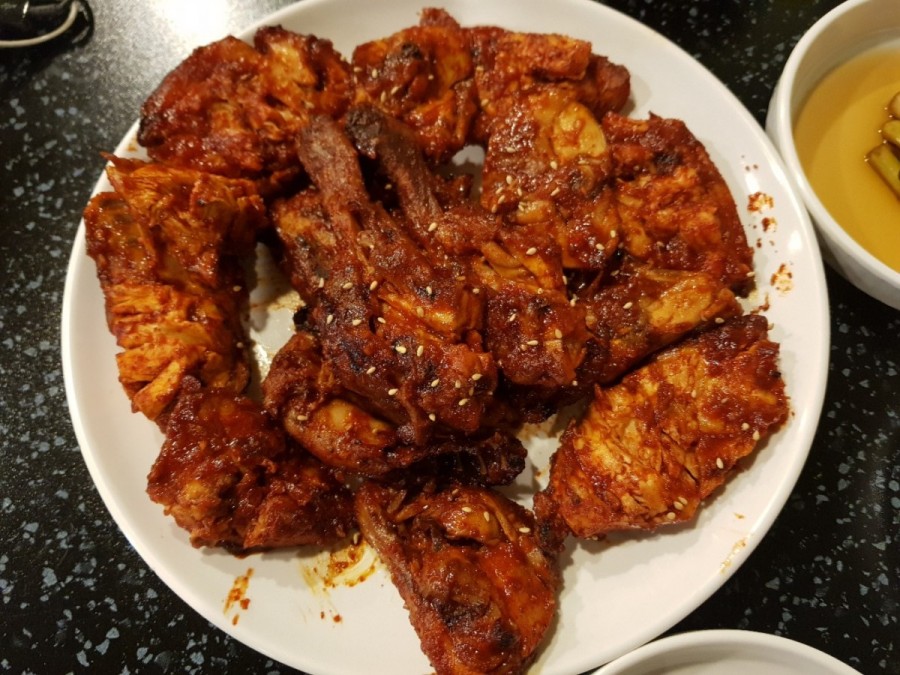 청맥바베큐통닭