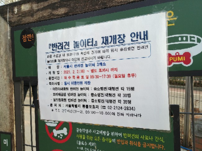 반려견공원앞공영주차장 산책