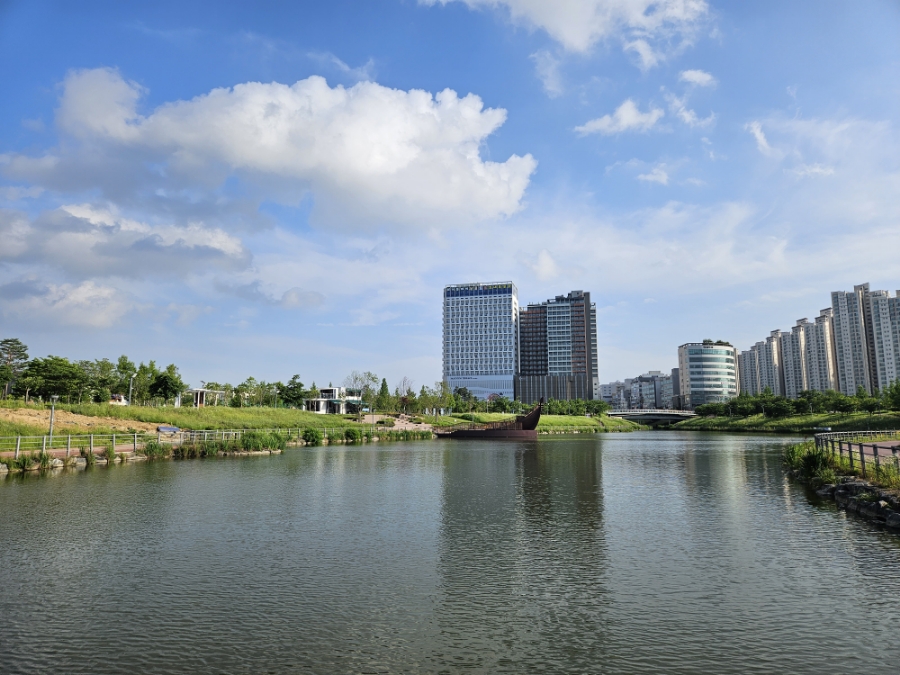 운정호수공원 반려견 산책