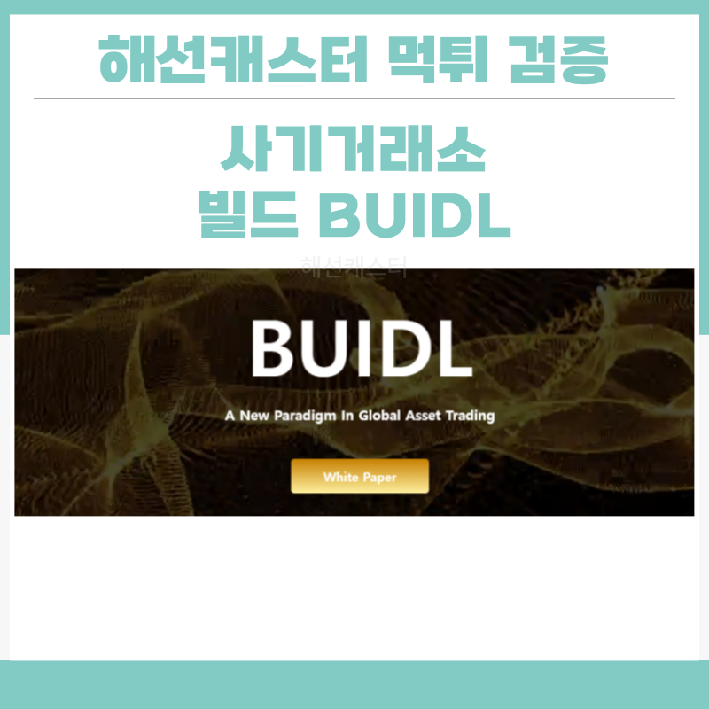 사기거래소 BUIDL 먹튀 검증