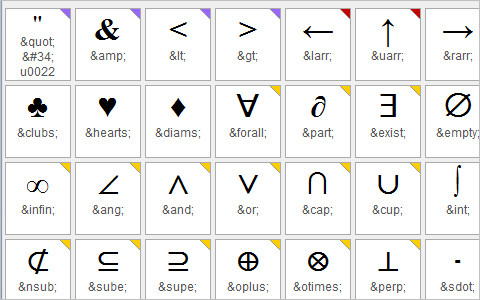 [HTML] 특수문자 사용을 위한 Entity Code(엔티티 코드) : 네이버 블로그