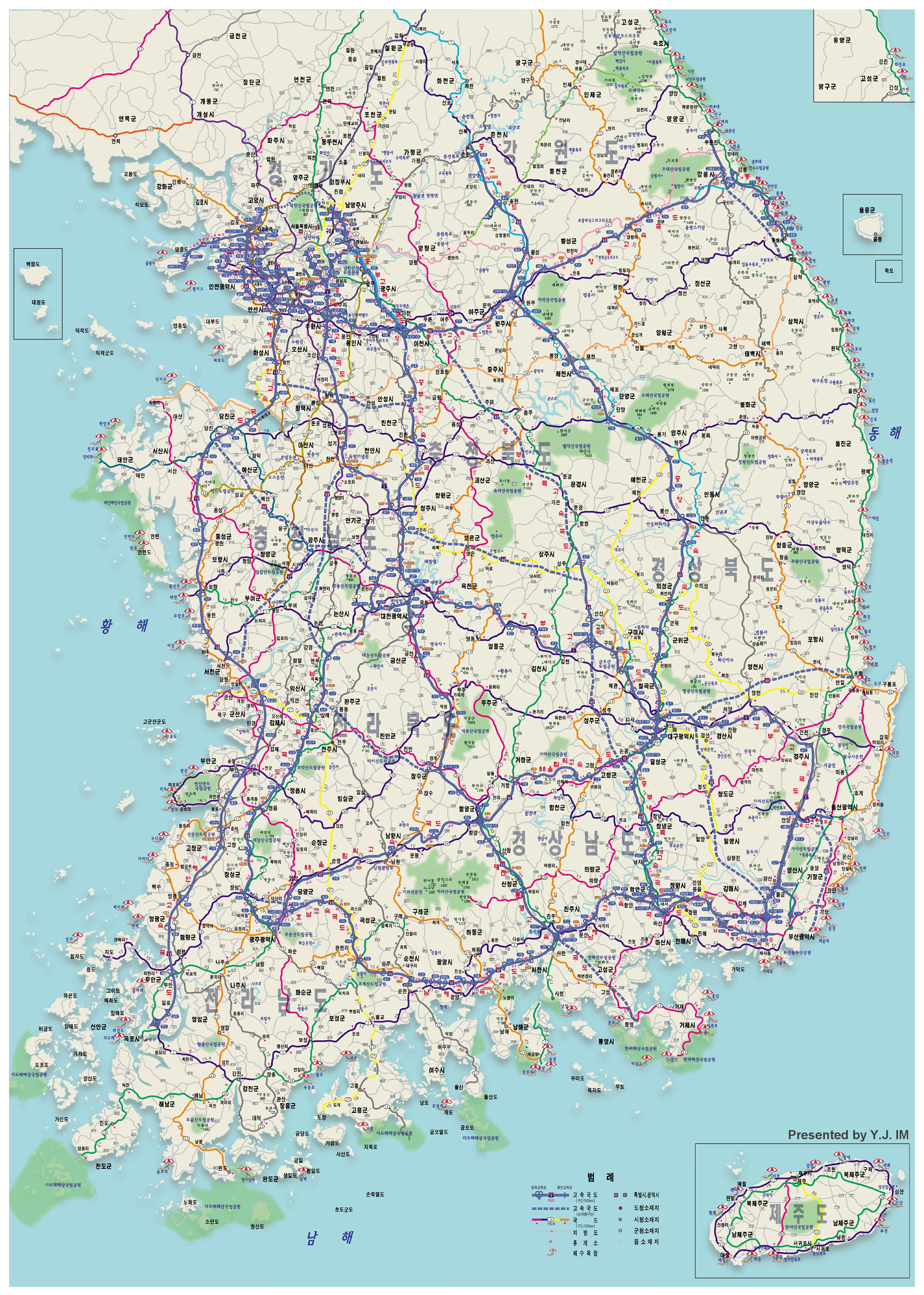 한국철도 노선표 (큰 지도) KORAIL 제공 / 전국도로 지도 / naver 네이버 지도 : 네이버 블로그