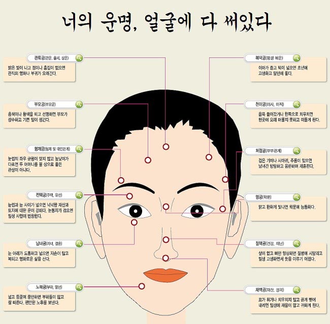 얼굴 점 관상 :: 복점 흉점 : 네이버 블로그